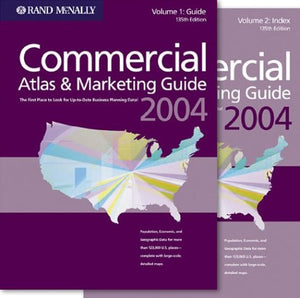 Rand McNally 2004 Commercial Atlas & Marketing Guide: 2 Volume Set (Volume 1 Guide, Volume 2 Index),Used