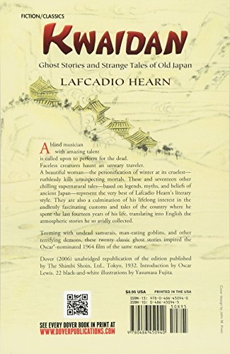 Kwaidan: Ghost Stories and Strange Tales of Old Japan (Dover Books on Literature & Drama),Used