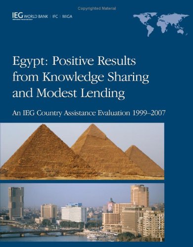 Egypt: Positive Results From Knowledge Sharing And Modest Lending  An Ieg Country Assistance Evaluation 19992007 (Independent ,New