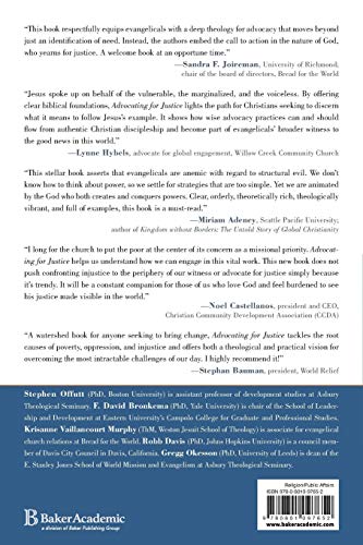 Advocating for Justice: An Evangelical Vision for Transforming Systems and Structures,Used