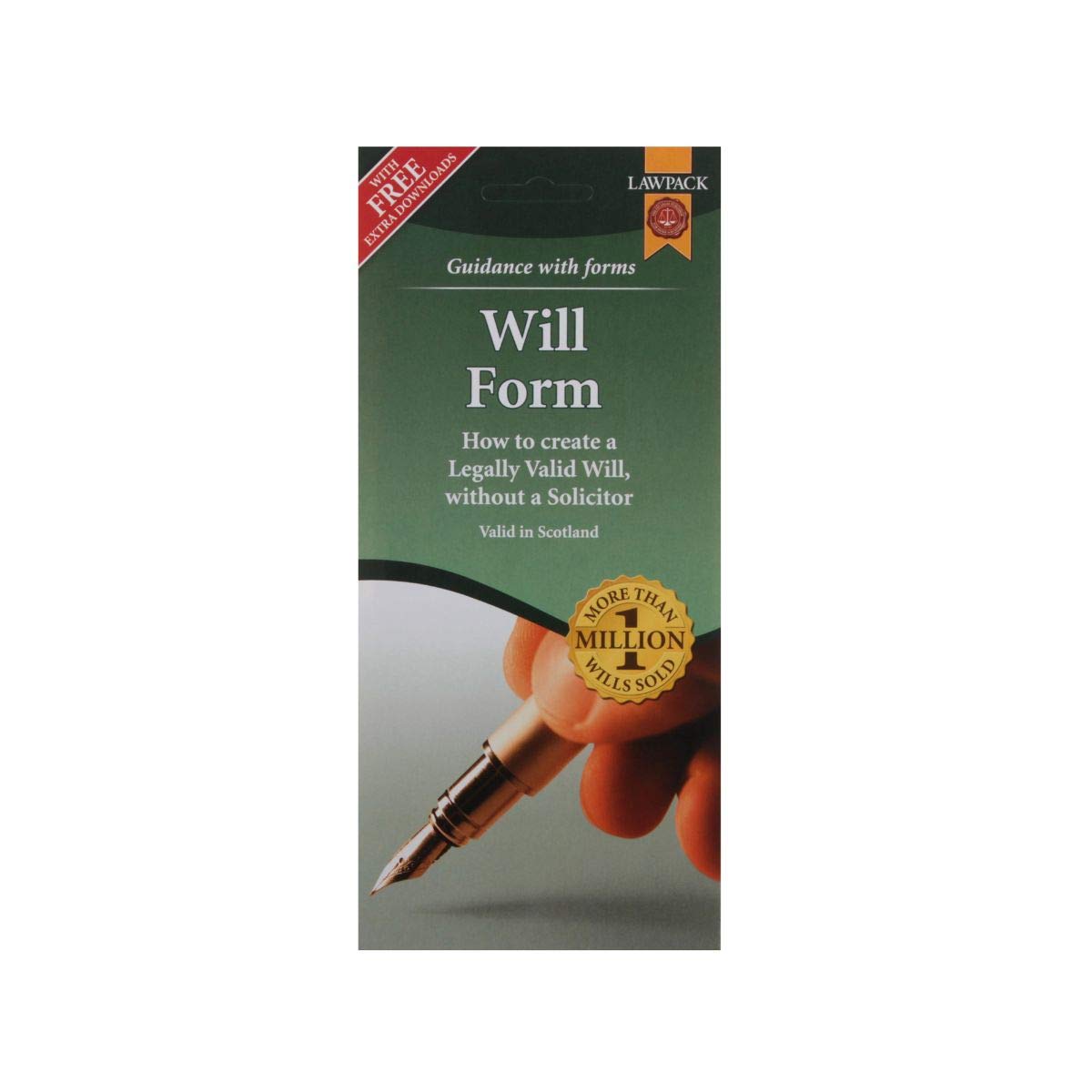 Will Form Pack: How To Create A Legally Valid Will, Without A Solicitor In Scotland,Used