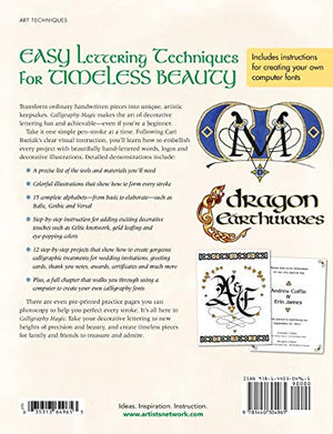 Interweave Press Calligraphy Magic: How to Create Lettering, Knotwork, Coloring and More,Used