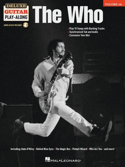 The Who  Deluxe Guitar PlayAlong Vol. 16: Songbook with Interactive, Online Audio Interface,New
