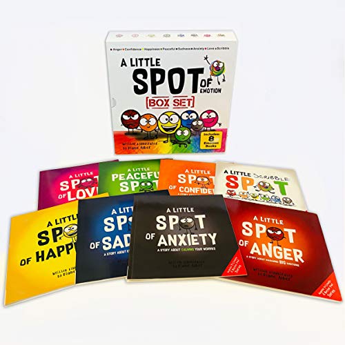 A Little SPOT of Emotion 8 Book Box Set (Books 18: Anger, Anxiety, Peaceful, Happiness, Sadness, Confidence, Love, & Scribble E,New
