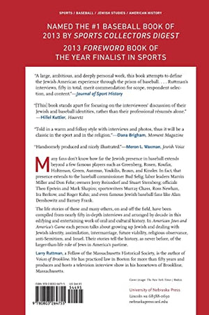 American Jews And America'S Game: Voices Of A Growing Legacy In Baseball,New
