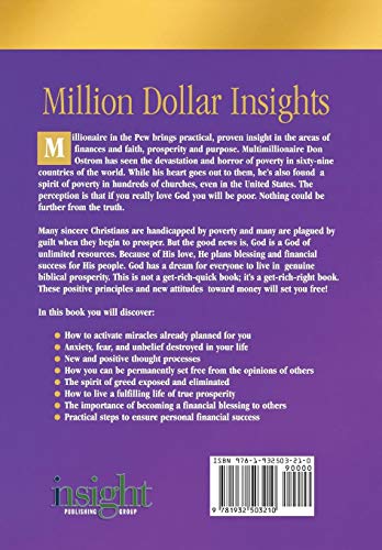 Millionaire In The Pew: Keys To Faith For Prosperity And Freedom From Poverty,Used