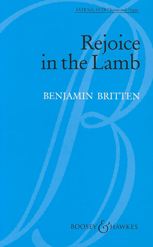 Rejoice In The Lamb, Op. 30: Satb And Organ With Solos,Used