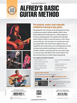 Alfred'S Basic Guitar Method, Complete: The Most Popular Method For Learning How To Play, Book & Online Video/Audio/Software (Al