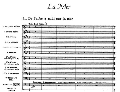 Three Great Orchestral Works In Full Score: Prlude A L'Aprsmidi D'Un Faune, Nocturnes, La Mer (Dover Orchestral Music Scores),New