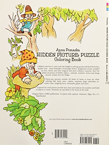 Hidden Picture Puzzle Coloring Book (Dover Kids Activity Books),Used