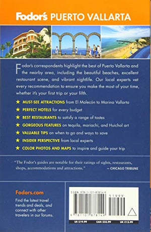 Fodor's Puerto Vallarta: with Guadalajara & Riviera Nayarit (Fullcolor Travel Guide),Used