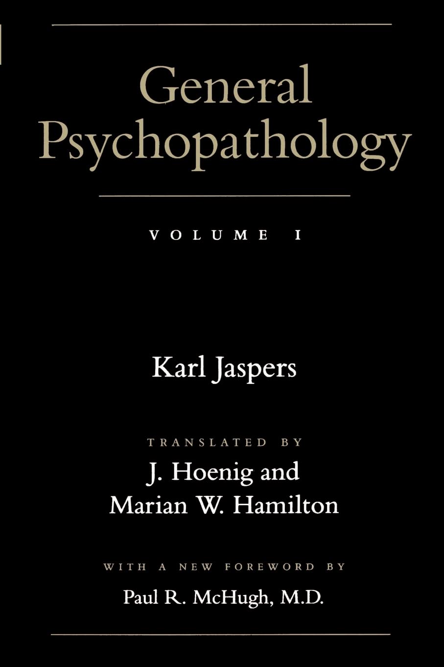General Psychopathology (Vol. 1),New