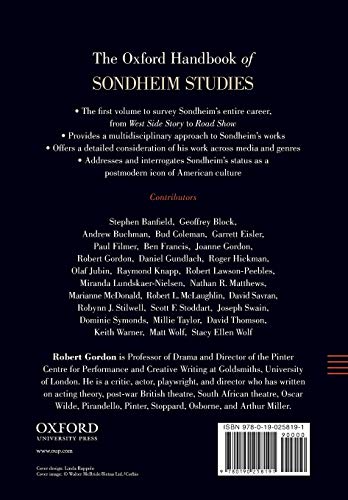 The Oxford Handbook of Sondheim Studies (Oxford Handbooks),Used