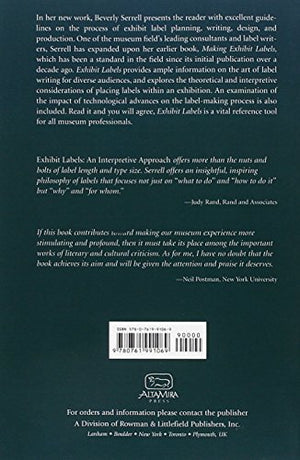 Exhibit Labels: An Interpretive Approach,Used