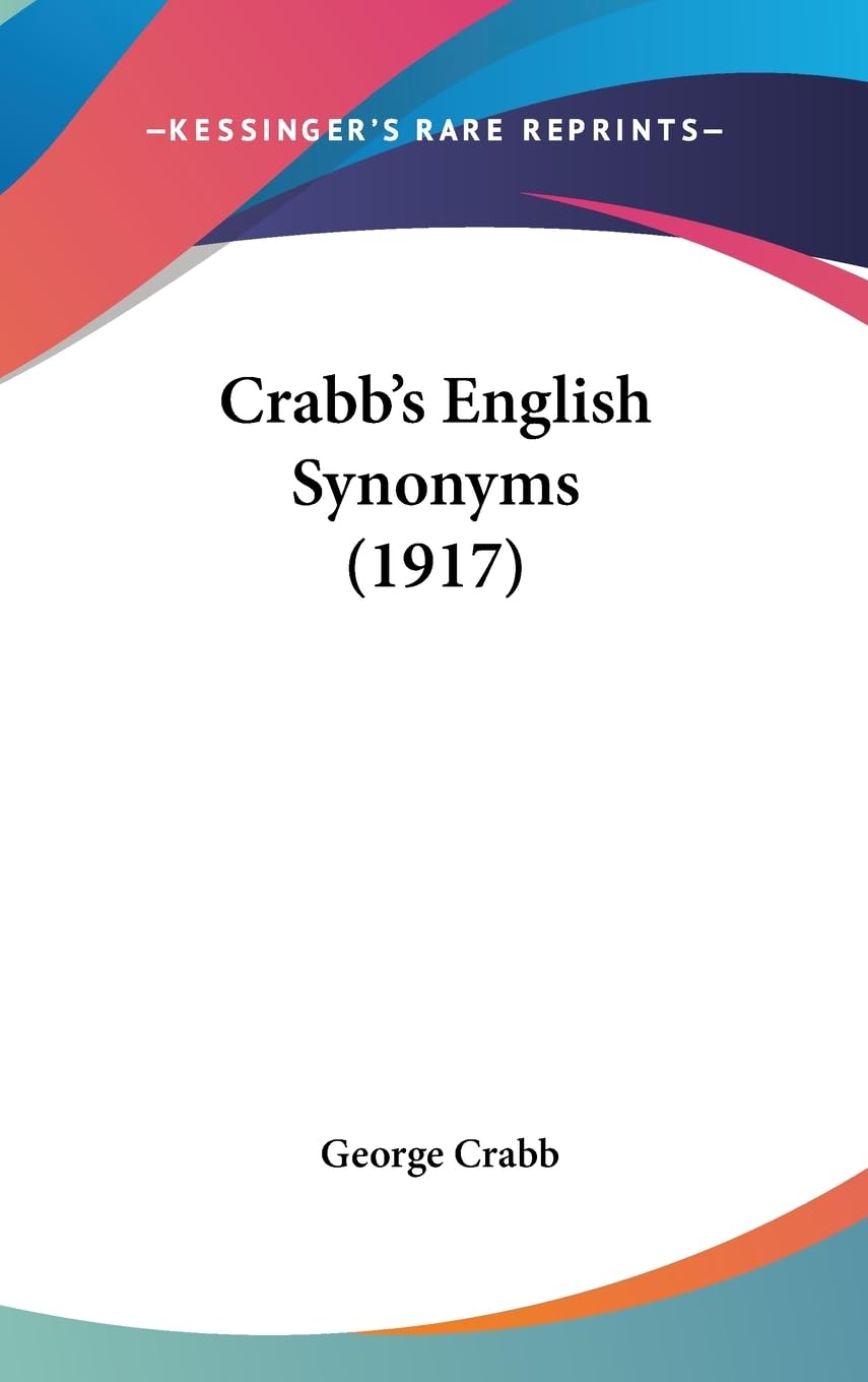 Crabb's English Synonyms (1917),Used