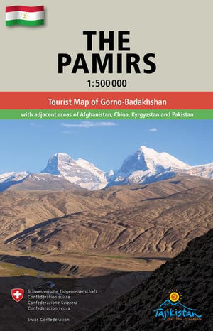 Badahshan Pamirs Tourist Map,Used