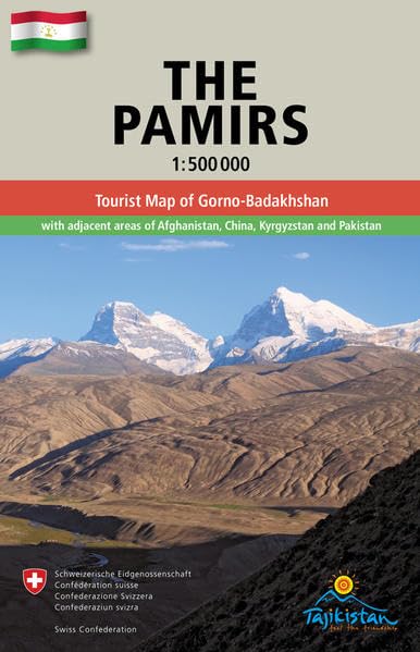 Badahshan Pamirs Tourist Map,Used