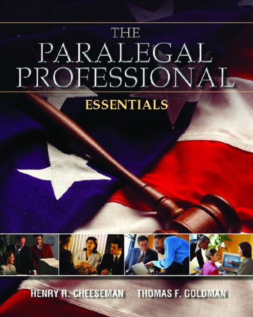 The Paralegal Professional: Essentials,Used