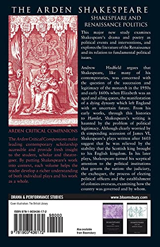 Shakespeare and Renaissance Politics (Arden Shakespeare: Arden Critical Companions),Used