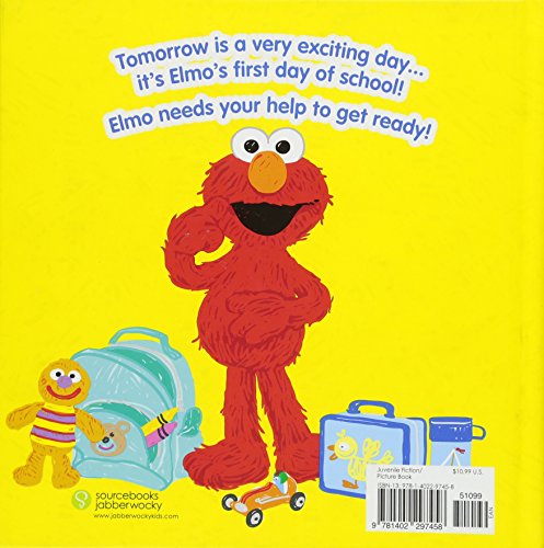 Off to School!: A Sweet Back to School Adventure with Elmo and Anxiety Relief Book for Toddlers & Kids for First Day Jitters (Se,Used