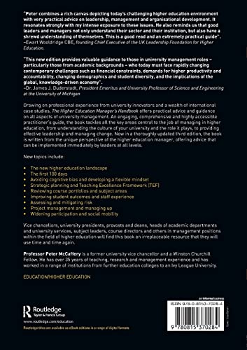 The Higher Education Manager'S Handbook: Effective Leadership And Management In Universities And Colleges,New