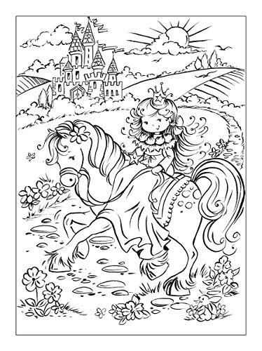 Pretty Princess Coloring Book (Dover Fantasy Coloring Books),Used