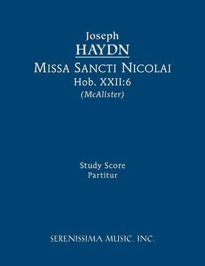 Missa Sancti Nicolai, Hob.XXII:6: Study score,Used