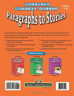 Building Writing Skills: Paragraphs to Stories: Paragraphs to Stories,Used