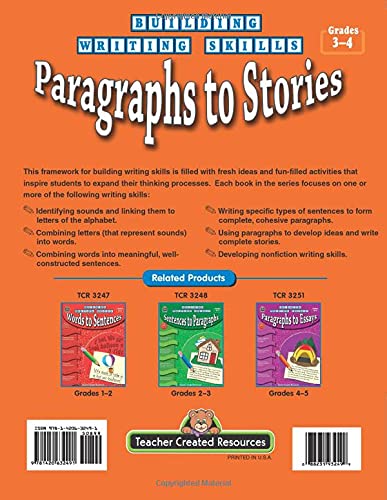 Building Writing Skills: Paragraphs to Stories: Paragraphs to Stories,Used