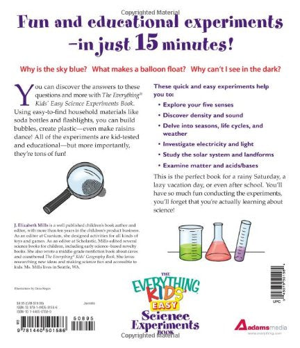 The Everything Kids' Easy Science Experiments Book: Explore the world of science through quick and fun experiments!,Used