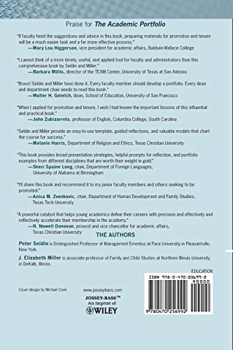 The Academic Portfolio: A Practical Guide To Documenting Teaching, Research, And Service,New