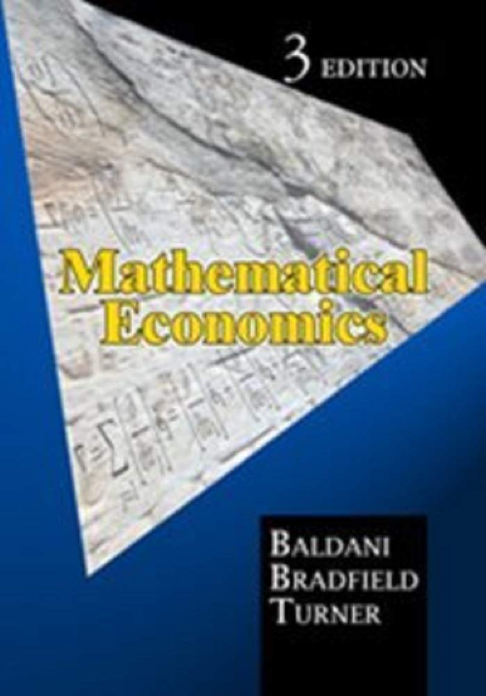 Mathematical Economics (3rd Edition),Used