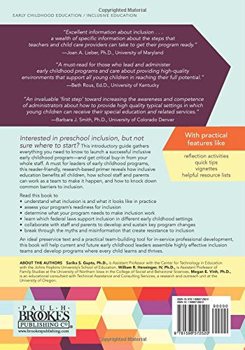 First Steps to Preschool Inclusion: How to Jumpstart Your Programwide Plan,Used