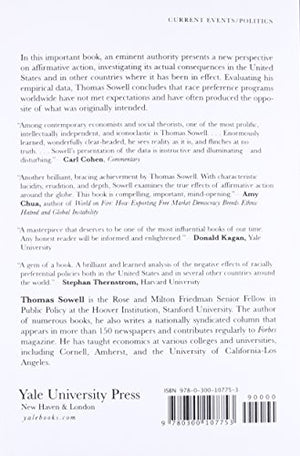 Affirmative Action Around The World: An Empirical Study (Yale Nota Bene S)-used