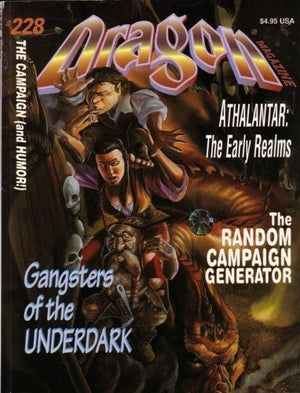 Dragon Magazine No 228: The Campaign (And Humor) (Monthly Magazine, 228),Used