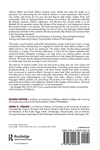 Mental Zoo: Animals in the Human Mind and its Pathology,Used