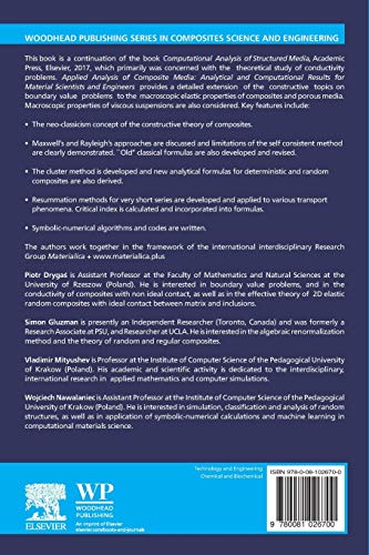 Applied Analysis of Composite Media: Analytical and Computational Results for Materials Scientists and Engineers (Woodhead Publi,Used