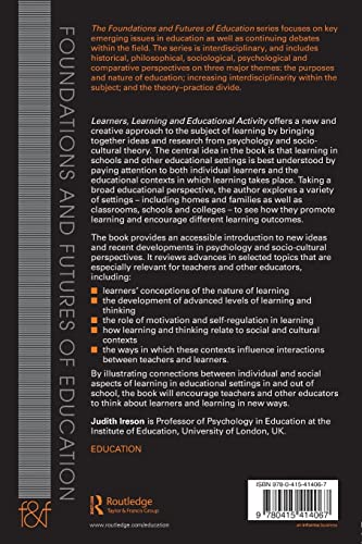 Learners, Learning and Educational Activity (Foundations and Futures of Education),Used