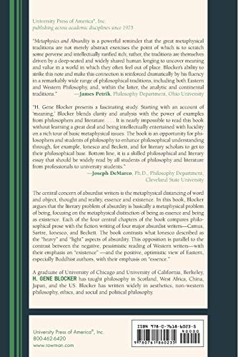 Metaphysics and Absurdity,Used
