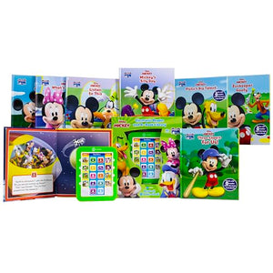 Disney Mickey Mouse  Me Reader Electronic Reader and 8 Sound Book Library  PI Kids,Used