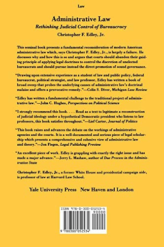 Administrative Law: Rethinking Judicial Control Of Bureaucracy-new