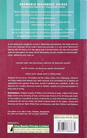 Democracy: A Beginner's Guide (Beginner's Guides),Used