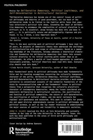 Deliberative Democracy, Political Legitimacy, and SelfDetermination in Multicultural Societies:,Used