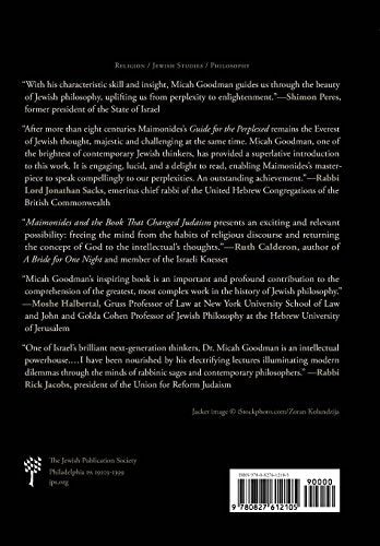 Maimonides and the Book That Changed Judaism: Secrets of 'The Guide for the Perplexed',Used