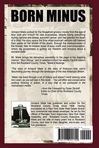 Born Minus: From Shoeshine Boy to News Publisher, An ItalianAmerican Journey,Used