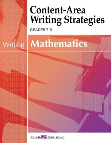 Contentarea Writing Strategies For Mathematics (ContentArea Reading, Writing, Vocabulary for Math Series (78) SER),Used