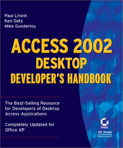 Access 2002 Desktop Developer's Handbook,Used