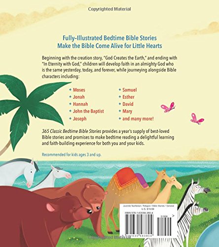 365 Classic Bedtime Bible Stories: Inspired by Jesse Lyman Hurlbut's Story of the Bible,Used