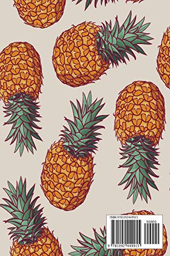 Address Book: For Contacts, Addresses, Phone, Email, Note,Emergency Contacts,Alphabetical Index With Pineapples Seamless Pattern,Used