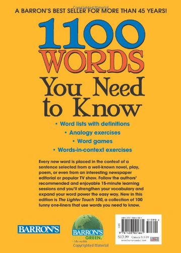 1100 Words You Need to Know,New